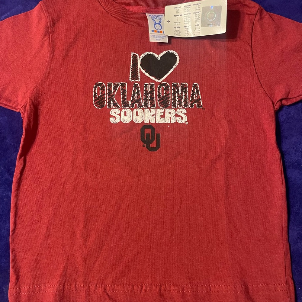 Oklahoma Sooners girls size 4 t-shirt